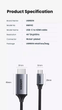Кабель USB Type-C to HDMI 4K Ugreen MM142 2м Переходник Ultra HD (4K@60Hz; 1080P@144Hz) Aluminium Black (50571 - изображение 9