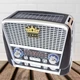 Сучасний радіоприймач акумуляторний GOLON RX-455 SOLAR USB+SD сонячна батарея FM радіо LED ліхтарик Silver - изображение 1