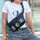 Сумка бананка Cordura 1000D (мужской мессенджер/слинг) патч-панель черная (94023903819793) - изображение 2