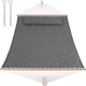 Двухместный гамак SOFT серый XXL 200x140 с планками WCG - изображение 1