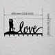 Вешалка на стену с металла Love (60 см) - изображение 2