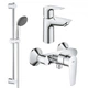 Набір змішувачів 3 в 1 для ванної кімнати Grohe QuickFix StartEdge S-Size UA202502SE - зображення 1
