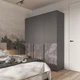 Шафа Moreli ST-0027 Ш1800/В2200/Г520 Антрацит - зображення 1