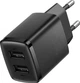 Зарядний пристрій Baseus Compact Charger 2USB 10.5W, чорний, EU (CCXJ010201) - зображення 2