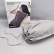 Электрогрелка массажная подстилка MASSAGING WEIGHTED HEATING PAD 30x50 см 160 Вт Серая с нагревом и вибрацией для спины с утяжелением для глубокого мышечного расслабления и профессионального домашнего массажа - изображение 1