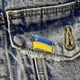Значок Dobroznak Флаг України із тризубом 28х19 мм Жовто-синій (4781) - зображення 2