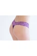 Стринги женские из хлопка с кружевным поясом Marsana 01-008 L, Аметист - изображение 2