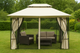 Dach do pawilonu ogrodowego 3x4 m ModernHome by Multistore (1701-C3X4-BEIGE) - obraz 2