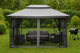 Moskitiera do pawilonu ogrodowego 3x4 m ModernHome by Multistore (1701-N3X4-GREY) - obraz 3