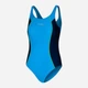Детский слитный купальник для девочки Aqua Speed Luna 309-24 128 см Голубой с темно-синим (5908217673183) - изображение 1