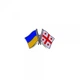 Значок Dobroznak Прапори України/Грузії (6094) - изображение 2