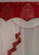 Жесткий ламбрекен Firanka Damask Корона 3м Бордовый (140_3ж) - изображение 3