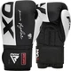Боксерські рукавиці RDX F4 Boxing Gloves Hook & Loop White Black (BGR-F4B-10OZ) - зображення 1