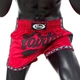 Тайские шорты Fairtex BS1703 Red Black (BS1703-L) - изображение 3