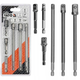Adaptery do nasadek YATO sześciokątne 1/4" 3/8" 1/2" HEX 6 szt (YT-04629) - obraz 2
