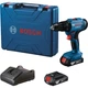Шуруповерт Bosch GSB 183-LI 18V, 2х2Ah, 21-56 Нм, 374-1815 об/мин, кейс, 1.2 кг (0.601.9K9.100) - изображение 1