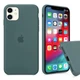 Чехол-накладка Silicone Full case для IPhone 12 Pine green зеленый - изображение 2