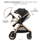 Универсальная коляска 3 в 1 Kinderkraft Esme Pure Black (KSESME00BLK3000) - изображение 3