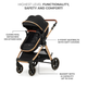 Универсальная коляска 3 в 1 Kinderkraft Esme Pure Black (KSESME00BLK3000) - изображение 4