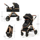 Универсальная коляска 3 в 1 Kinderkraft Esme Pure Black (KSESME00BLK3000) - изображение 6