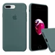 Чохол-накладка Silicone Full case для iPhone 8 Plus Pine green зелений - зображення 3