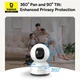 Камера видеонаблюдения Baseus P1 Lite (внутренняя, Wi-Fi 2.4 ГГц, 2K, обзор на 360°, AI-функции) - Белый - изображение 11