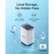 Камера видеонаблюдения Baseus N1 Plus (внешняя, умная, Wi-Fi, 2К, угол обзора 145°, 10500 мАч, ночное видение) - Белый - изображение 8