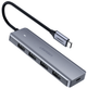Kabel Ugreen CM219 HUB Type-C - 3xUSB with MicroUSB Power Port Gray (UGR-70336) - obraz 1