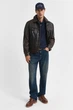Чоловіче темно-синє поло TEXTURED POLO Gant S 2014025 - зображення 2