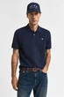 Чоловіче темно-синє поло TEXTURED POLO Gant L 2014025 - изображение 1