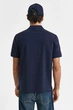 Чоловіче темно-синє поло TEXTURED POLO Gant L 2014025 - изображение 3