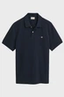 Чоловіче темно-синє поло TEXTURED POLO Gant L 2014025 - изображение 5