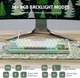 Клавіатура Ігрова ROYAL KLUDGE R75 Біло-Салатова Дротова Механічна, RGB Підсвічування, З Підтримкою HOT-SWAP. Silver Switch - зображення 6