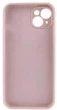 Чохол Silicone Premium case з захистом камери для iPhone 14 Full Camera Protective pink sand 9785 - изображение 6