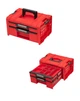 Модульный комплект ящиков на платформе на колесах Qbrick System PRO Drawer Workshop Set 4 2.0 RED Набор выдвижных ящиков для инструментов на колесиках для домашней мастерской и гаража Органайзер Красный - изображение 5