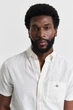 Чоловіча біла лляна сорочка REG COTTON LINEN SS SHIRT Gant S 3250083 - изображение 4