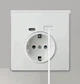 Розетка з USB і Type C виходом 220В Wallpad настінна біла - зображення 4