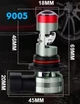 LED Лампа DC HB3 9005 світлодіодна лінза з обманкою 12-32V Прожектор за 1шт - изображение 13