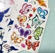 Детские светящиеся переводные наклейки для тела 5 sheets-Set A цветные временные татуировки для девочек и мальчиков с единорогами / феями / динозаврами / акулами / бабочками, 5 листов, разноцветные (110423924) - изображение 2