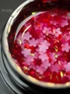 Гель с цветочками из фольги Foil flower gel (Малиновый FG06) Дизайнер 5 мл для декора ногтей - изображение 2