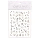 Наклейки для ногтей - 3D стикеры №1119 JOYFUL NAIL "Абстракция" для дизайна ногтей на клейкой основе - изображение 1