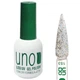 Гель лак Color Gel Polish для нігтів, 12 ml Срібні голографічні блискітки №153 - зображення 1