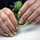 Жидкая золотая зеркальная втирка Liquid mirror powder - для дизайна ногтей (для маникюра и педикюра) - 377 - изображение 2