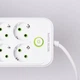 Мережевий фільтр 2.8 м Yiwu HP-5-27 подовжувач на 8 розеток з 3 USB 1 Type-C та кнопкою відключення F20U Білий (XIT-HP-5-27) - зображення 5
