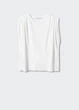 Футболка женская MANGO 47098637 Белый S KL0896 - изображение 4