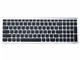 Клавіатура для Lenovo IdeaPad G500s, G505s, S500, S510p, Z510, Flex 15, 15D (RU Black з рамкою Silver) (68345) - зображення 3