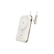 Батарея универсальная Choetech Magnetic Wireless 10000mAh 20W, PD, Qi-15W, USB-C In/Out, buid-in cabel, White (B735-CCWH) - изображение 2