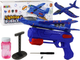 Maszynka do baniek mydlanych LEAN Toys Samolot-pistolet Niebieski 15985 (5905679075319) - obraz 2