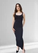 Платье-футляр летнее однотонное макси Boohoo Черное 9851-1111 S (42) - изображение 1