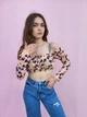 Топ в цветы с длинными рукавами Boohoo Розовый 10380-1111 S (укр 42) - изображение 6